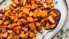 Roasted Sweet Potatoes With Bacon
