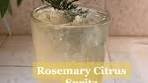 Rosemary Citrus Spritz 🍋 #drink #foryou #makeadrink #fyp ...