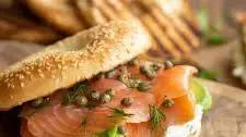 Salmon Cream Cheese Bagels