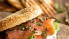 Salmon Cream Cheese Bagels
