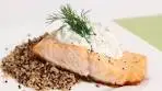 Salmon Fillets with Creamy Cucumber Dill Sauce Recipe ...