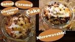 Salted Caramel Chocolate Chip Microwavable Cake: Takes ...