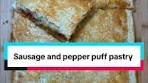 Sausage and Pepper Puff Pastry Recipe