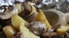Sausage Potato Campfire Packets: Camping Food