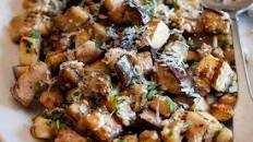 Sautéed Eggplant with Garlic and Parmesan