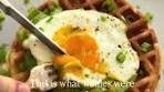Savory Avocado and Fried Egg Waffle Recipe