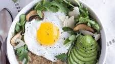 Savory Avocado Steel Cut Oatmeal with Egg (Stovetop Recipe)