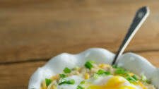 Savory Oatmeal with Eggs
