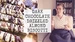Seriously Addictive Almond Biscotti With a Dark Chocolate ...