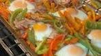 Sheet Pan Baked Eggs and Vegetables | The Mediterranean ...