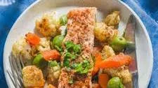 Sheet Pan Salmon and Vegetables