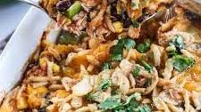 Shredded BBQ Chicken Casserole