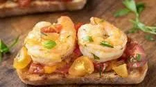 Shrimp and Cherry Tomato Bruschetta
