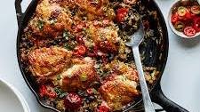 Skillet Chicken With Black Beans, Rice and Chiles