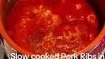 Slow Cooked Pork Ribs in Authentic Italian Tomato Sauce