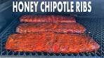 Smoked Ribs With An Easy To Make Honey Chipotle ...