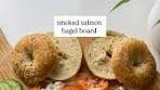 smoked salmon BAGEL board 🥯 A super easy & delicious ...
