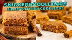 Snickerdoodle Bars with Dulce de Leche Filled