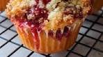 Soft muffins filled with cherry goodness & topped with crisp ...