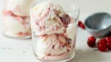 Sour Cherry Frozen Yogurt
