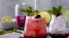 Sparkling Cherry Lime Mocktail