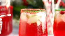Sparkling Cranberry Lime Holiday Punch