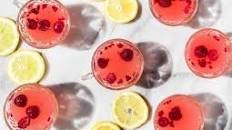 sparkling raspberry lemonade punch