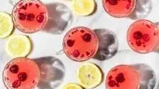 sparkling raspberry lemonade punch