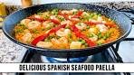 SPECTACULAR Seafood Paella with MINIMAL Effort | Quick ...