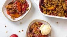Spiced Plum Crisp