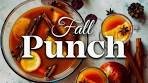 Spiced Warm Punch for Fall Season
