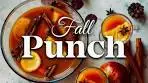 Spiced Warm Punch for Fall Season