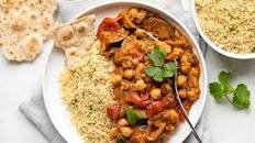 Spicy Chickpea Stew with Eggplant
