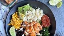 Spicy Shrimp Burrito Bowls