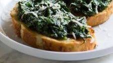 Spinach Asiago Bruschetta