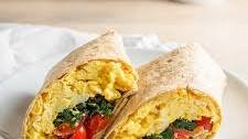 Spinach Feta Breakfast Wraps