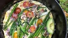 Spring Green Campfire Frittata