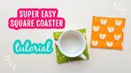 Square Coaster Tutorial | How To Make Quick And Easy ...