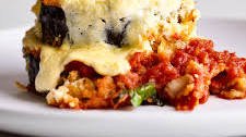 Stacked Eggplant Parmesan with Ricotta Cheese