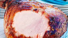Sticky lime glazed ham