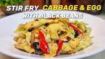 Stir Fry Cabbage and Egg with Black Beans Recipe for Weight ...