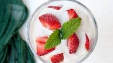 Strawberries and Coconut Cream