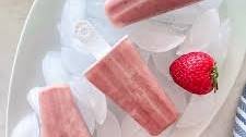 Strawberry Banana Popsicles