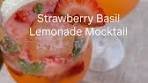 Strawberry Basil Lemonade Spritz A refreshing summer ...