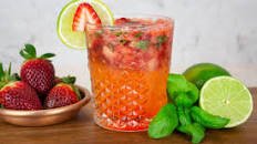 Strawberry Basil Mocktail