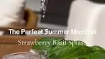 Strawberry Basil Splash Mocktail Recipe