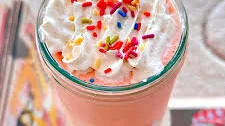 Strawberry Cake Batter Protein Shake