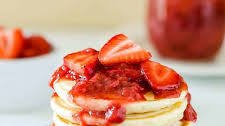 Strawberry Cheesecake Pancakes