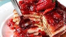 Strawberry Cream Cheese Pancakes
