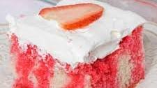 Strawberry Jello Poke Cake